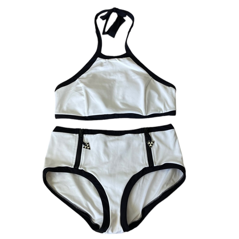 SEAFOLLY Australia Black/White Bikinis Size 10